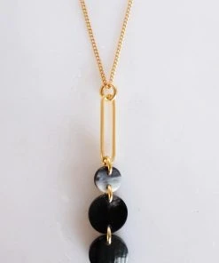 Hathorway Jewelry Sa Dec Drop Horn Pendant Necklace