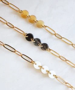 Hathorway Jewelry Xuan Horn Link Ankle Bracelet