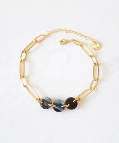 Hathorway Jewelry Xuan Horn Link Ankle Bracelet