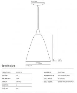 Ameico Lighting Hector Size 4 Pendant Light