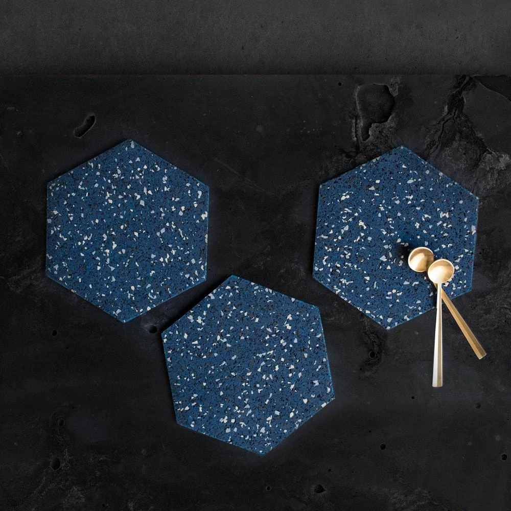 Slash Objects Hex Recycled Rubber Trivet Set - Royal Best Sellers 6 Slash Objects Hex Recycled Rubber Trivet Set - Royal Best Sellers