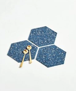 Slash Objects Hex Recycled Rubber Trivet Set - Royal Best Sellers