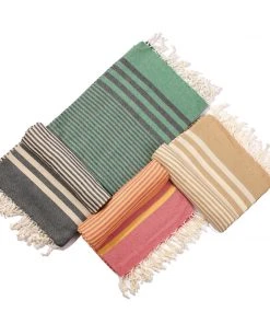 Hilana: Upcycled Cotton Fethiye Upcycled Turkish Towel / Blanket - Beige 9 Hilana: Upcycled Cotton Fethiye Upcycled Turkish Towel / Blanket - Beige