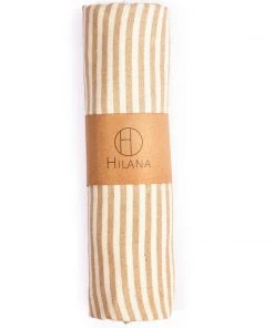 Hilana: Upcycled Cotton Fethiye Upcycled Turkish Towel / Blanket - Beige 11 Hilana: Upcycled Cotton Fethiye Upcycled Turkish Towel / Blanket - Beige
