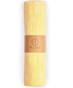 Hilana: Upcycled Cotton Yalova Upcycled Marbled Turkish Towel / Blanket - Yellow Best Sellers