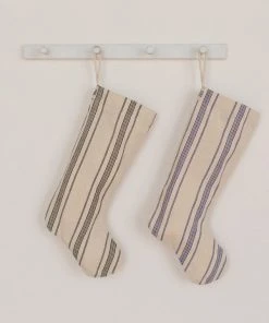 Will & Atlas Ticking Stripe Holiday Stocking