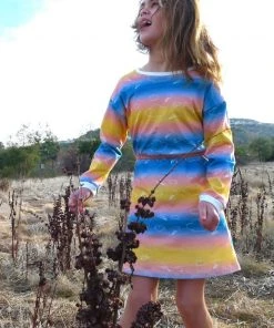 Honey Cake Tiger Kids' Sky's The Limit Long Sleeve Dress