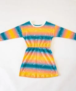 Honey Cake Tiger Kids' Sky's The Limit Long Sleeve Dress