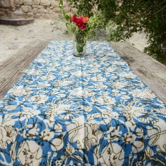 Ichcha Handcrafted Azul Table Runner 3 Ichcha Handcrafted Azul Table Runner