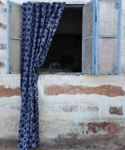 Ichcha Blue Flowers Curtain Panel Best Sellers