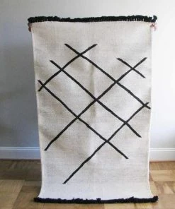 Ichcha Home Goods Cross Hatch Dhurrie Rug