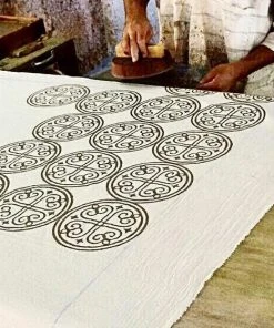 Ichcha Greece Indigo Curtain Panel