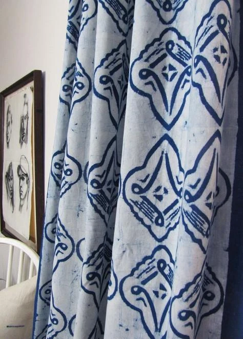 Ichcha Linocut Curtain Handcrafted 5 Ichcha Linocut Curtain Handcrafted