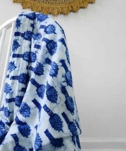 Ichcha Magnolia Throw Blanket Handcrafted