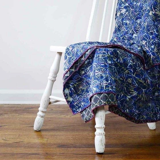 Ichcha Handcrafted Mahi Reversible Throw Blanket 4 Ichcha Handcrafted Mahi Reversible Throw Blanket