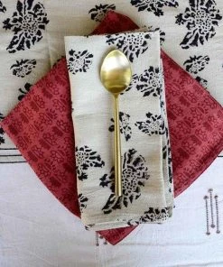 Ichcha Marigold Floral Napkin Set Handcrafted