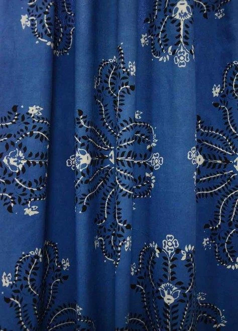 Ichcha Handcrafted Mumtaz Blue Curtain 4 Ichcha Handcrafted Mumtaz Blue Curtain