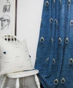 Ichcha Nazar Indigo Curtain Handcrafted
