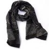Ichcha Handcrafted Nimboo Black Scarf