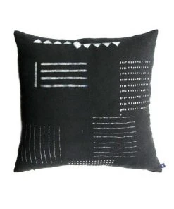 Ichcha Handcrafted Noir Throw Pillow Cover
