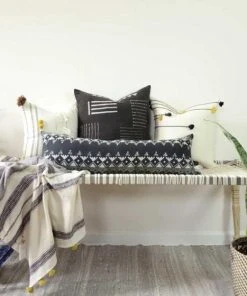 Ichcha Handcrafted Noir Throw Pillow Cover