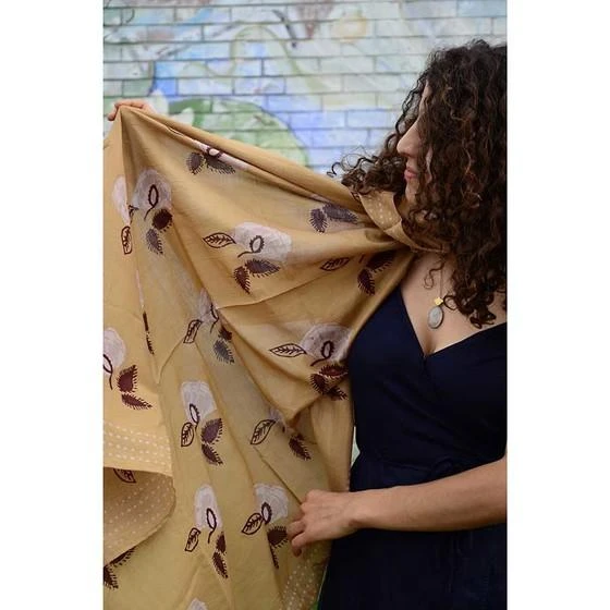 Ichcha Padma Golden Mustard Scarf 5 Ichcha Padma Golden Mustard Scarf