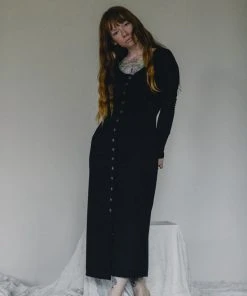 Altar Ila Upcycled Modal Dress - Black Clothing