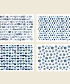 Cute Root Indigo Blue Plantable Cards - 8 Pack Greeting Cards