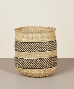 Mbare Best Sellers Iringa Baskets - Black Stripe
