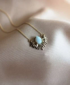 Iron Oxide Boundless Light Opal Necklace