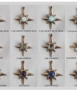 Iron Oxide Brass Shield Necklace Jewelry