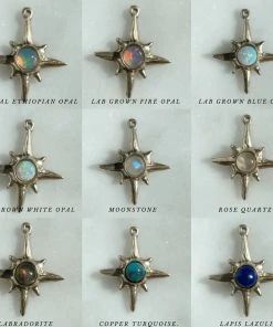 Iron Oxide Gemstone Stud Earrings Jewelry