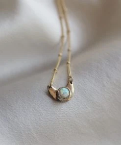 Iron Oxide Jewelry Little Lunar Choker - Gold Tone Bronze