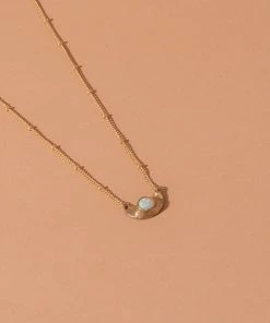 Iron Oxide Jewelry Little Lunar Choker - Gold Tone Bronze