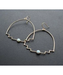 Iron Oxide New Step Hoop Earrings Jewelry