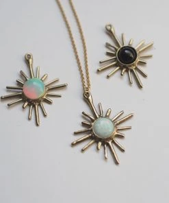 Iron Oxide Sunburst Choker Necklace Handcrafted