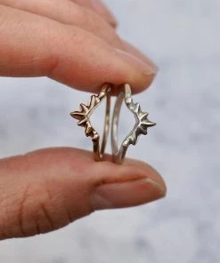 Iron Oxide Sunburst Stacking Ring Jewelry 8 Iron Oxide Sunburst Stacking Ring Jewelry