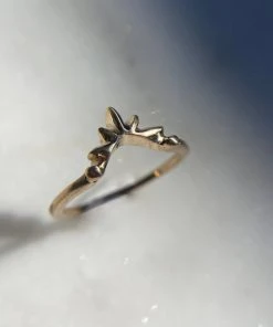 Iron Oxide Sunburst Stacking Ring Jewelry