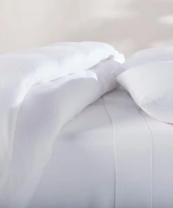 Coyuchi Jersey Envelope Pillowcase Set - Alpine White Home Goods