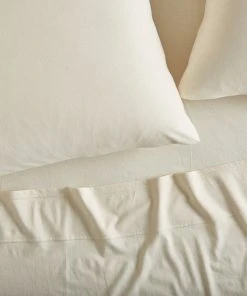 Coyuchi Fair Trade Jersey Envelope Pillowcase Set - Undyed