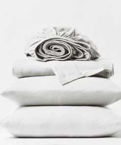 Coyuchi Fair Trade Jersey Sheet Set - Alpine White
