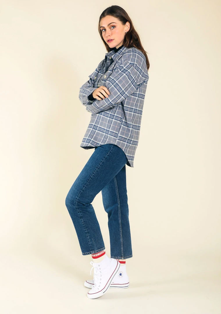 Poplinen Juno Heirloom Flannel Shacket 4 Poplinen Juno Heirloom Flannel Shacket