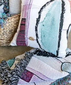 K-apostrophe Bowie Upcycled Throw Blanket Home Goods