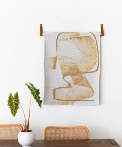 K-apostrophe Golden Grizzly Woven Tapestry