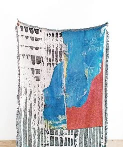 K-apostrophe Home Goods Hard Water Upcycled Throw Blanket