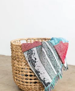 K-apostrophe Home Goods Hard Water Upcycled Throw Blanket