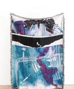 K-apostrophe Manchas + Marks Upcycled Throw Blanket