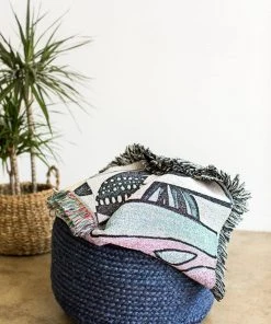 K-apostrophe Miro Upcycled Throw Blanket Home Goods