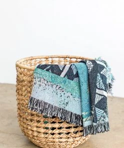 K-apostrophe Tiebele Upcycled Woven Throw Blanket