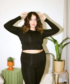 Mary Young Kaela Bamboo Long Sleeve Top Pajamas + Loungewear